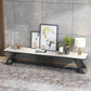 17,72"H tv-standaard moderne stijl witte tv-standaard console voor woonkamer