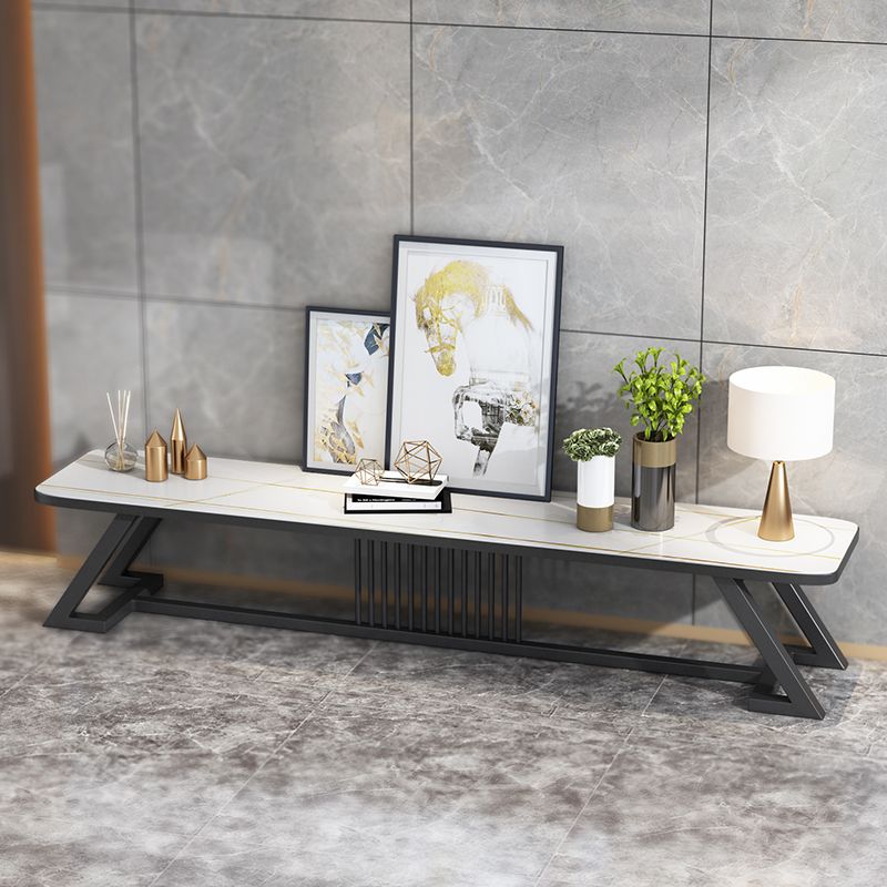 17,72"H tv-standaard moderne stijl witte tv-standaard console voor woonkamer