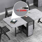 Mid-Century Modern Dining Table Pedestal Dining Room Table for Home Kitchen Dinner Clearhalo ' dining_table' 'Dining Tables & Seating' 'Dining Tables' 'furn' 'furn_dining_table' 'Furniture' 'furniture_dining_table' 'Kitchen & Dining Furniture' 'kitchen&dining_furn' 'kitchen' 'kitchen_dining_table' 1200x1200_d73a590a-7f99-4870-bf34-0178fbe22e23