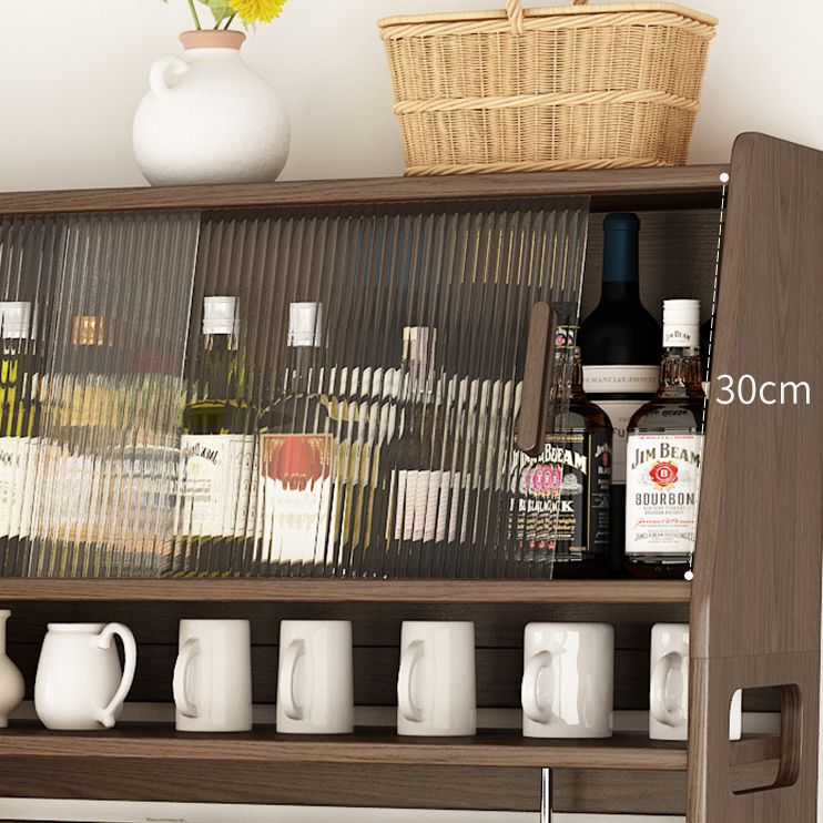 3-Drawer Rubber Wood Sideboard Modern Adjustable Shelving Credenza for Living Room Clearhalo 'buffet_sideboard' 'Buffets & Sideboards' 'Furniture' 'furniture_buffet_sideboard' 'Kitchen & Dining Furniture' 1200x1200_d73e4b1a-009a-4358-8bb2-929a59c8fb1c