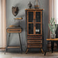 Modern Metal Display Stand Glass Doors Display Cabinet with Door for Living Room Clearhalo 'Display & China Cabinets' 'display_china_cabinets' 'furn' 'furn_display_china_cabinets' 'Furniture' 'Kitchen & Dining Furniture' 1200x1200_d73edc55-f514-4352-990f-c8282554bae5