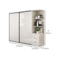 Modern Artificial Wood Wardrobe Armoire Freestanding Wardrobe in White
