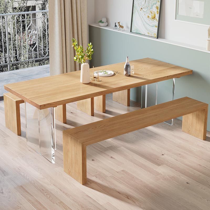 Modern 1/3/5 Pieces Dining Set Rectangle Wood Dining Table for Dining Room Kitchen
