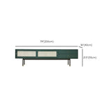 Wooden TV Media Console Industrial Console TV Stand with Drawers