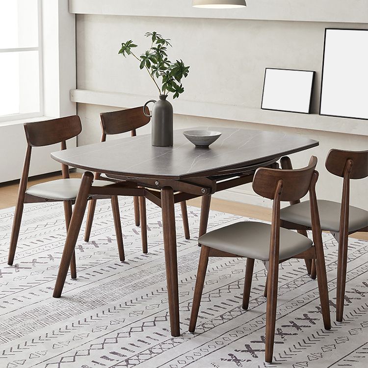 Modern Style Sintered Stone Dining Round Table Set 1/5/6/7 Pieces Dining Set