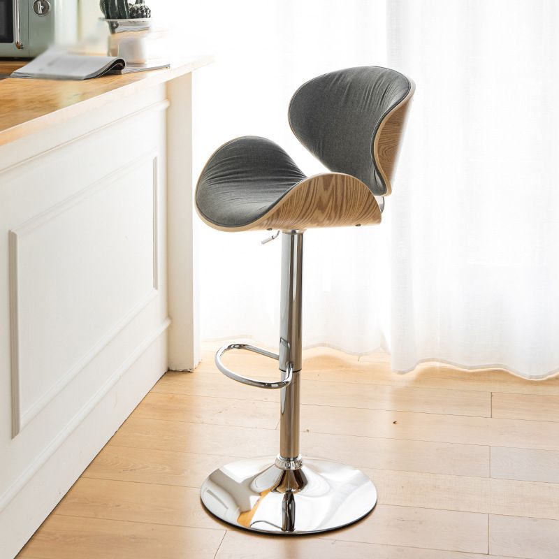 Scandinavian Adjustable Height Metal Counter Stools Wood Low Back Bar Stools (Set of 2) Clearhalo 'Bar Furniture' 'Bar Stools' 'bar_stools' 'furn' 'furn_bar_stools' 'furniture_bar_stools' 'Kitchen & Dining Furniture' 'kitchen&dining_furn' 'kitchen' 'kitchen_furn' Furniture' 1200x1200_d7430118-0af9-4bc9-951f-6944d23d083b