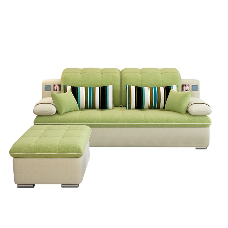 Removable Cushions Pillow Top Arm Sofa/Sectional with Slipcovered and Storage Clearhalo 'furn' 'furn_sectionals' 'Furniture' 'furniture_sectionals' 'Living Room Furniture' 'Sectionals' 1200x1200_d7445757-00d4-4123-85b0-ade35278da75