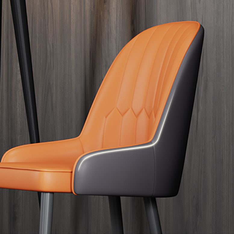 Scandinavian Style Metal Chairs Set Dining Room Kitchen Parsons Chairs Clearhalo ' kitchen&dining_furn' 'Dining Chairs' 'Dining Tables & Seating' 'dining_chair' 'furn' 'furn_dining_chair' 'Furniture' 'furniture_dining_chair' 'Kitchen & Dining Furniture' 'kitchen' 1200x1200_d745398a-4ac3-4fe1-b301-31af46147417