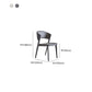Moderne stijl zijstoel open rug metalen eetkamerstoel voor keuken