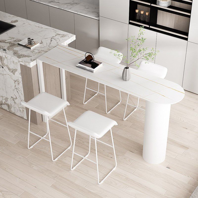 Moderne bartafel van gesinterd steen, eettafel voor keuken, woonkamer, koffiekamer