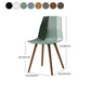 Nordic Design Plastic Dining Armless Chair Solid Back Chair with Wood Legs Clearhalo 'Dining Chairs' 'Dining Tables & Seating' 'dining_chair' 'furn' 'furn_dining_chair' 'Furniture' 'furniture_dining_chair' 'Kitchen & Dining Furniture' 1200x1200_d74dfbfc-5e52-4857-8e4e-1cf25c363d23