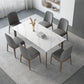 Modern Ash Wood Dinette Set 1/3/4/5/7 Pieces Rectangle Sintered Stone Top Dining Table Set Clearhalo 'Dining Room Sets' 'Dining Tables & Seating' 'dining_room_set' 'furn' 'furn_dining_room_set' 'Furniture' 'furniture_dining_room_set' 'Kitchen & Dining Furniture' 1200x1200_d74e609a-e304-4bb6-b644-2fa31b3531fa