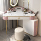 Contemporary Rectangle Make-up Vanity with 3 Drawers and Metal Base