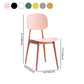 Scandinavian Style Open Back Dining Side Chair Plastic Dining Armless Chair Clearhalo ' kitchen&dining_furn' 'Dining Chairs' 'Dining Tables & Seating' 'dining_chair' 'furn' 'furn_dining_chair' 'Furniture' 'furniture_dining_chair' 'Kitchen & Dining Furniture' 'kitchen' 1200x1200_d75091f6-e555-46c4-a880-6cf8ccd99648