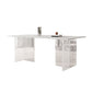 Simplicity Dinette Tafel Rechthoekige stenen eettafel in wit