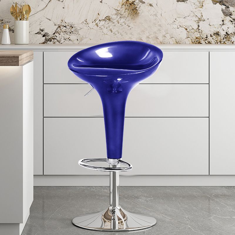 Modern Adjustable Height Swivel Armless Bar Stool with Metal Base Clearhalo 'Bar Furniture' 'Bar Stools' 'bar_stools' 'furn' 'furn_bar_stools' 'Furniture' 'Kitchen & Dining Furniture' 1200x1200_d753e797-c00e-4b10-b8be-34e3c21ada21