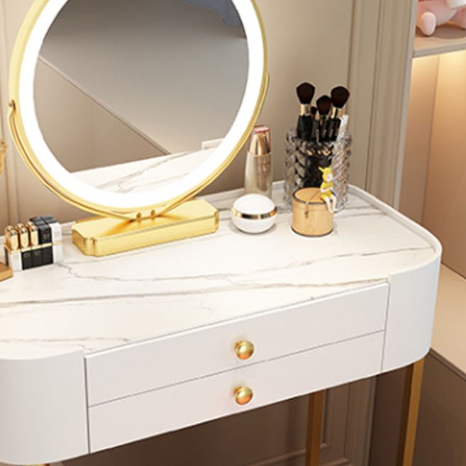 Modern Lighted Mirror Makeup Vanity Desaggio della scrivania Scatola Vanity Set con cassetto