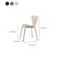 Industrial Kitchen Dining Side Chairs Armless Dining Chairs with Metal Legs