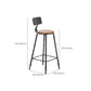 Tabouret de comptoir de style contemporain, tabouret de bar sans accoudoirs à dossier bas pour l'intérieur