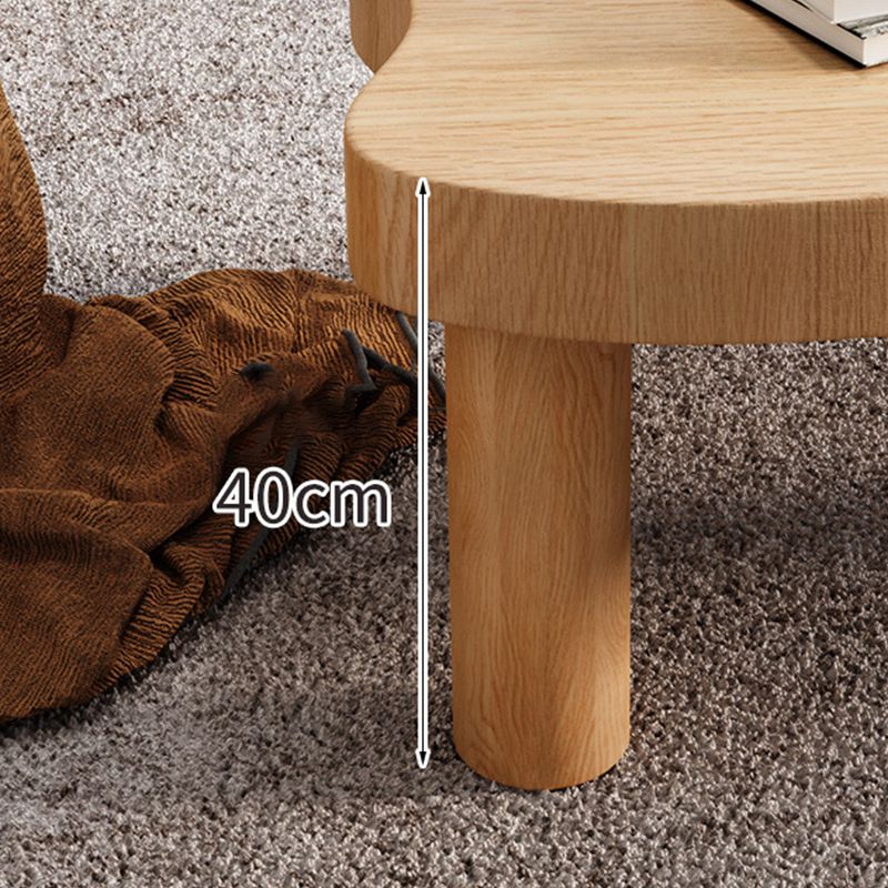 Nordic 3 Legs Cocktail Table Solid Wood Geometric Single Coffee Table Clearhalo 'Coffee & Accent Tables' 'Coffee Tables' 'coffee_tables' 'furn' 'furn_coffee_tables' 'Furniture' 'Living Room Furniture' 1200x1200_d7569935-6a39-4772-85a6-58aa0249d0d6