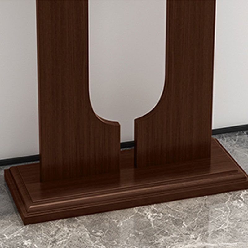 12 "W tavolo da console rettangolare pino tavolo di accento moderno di metà secolo per Hall