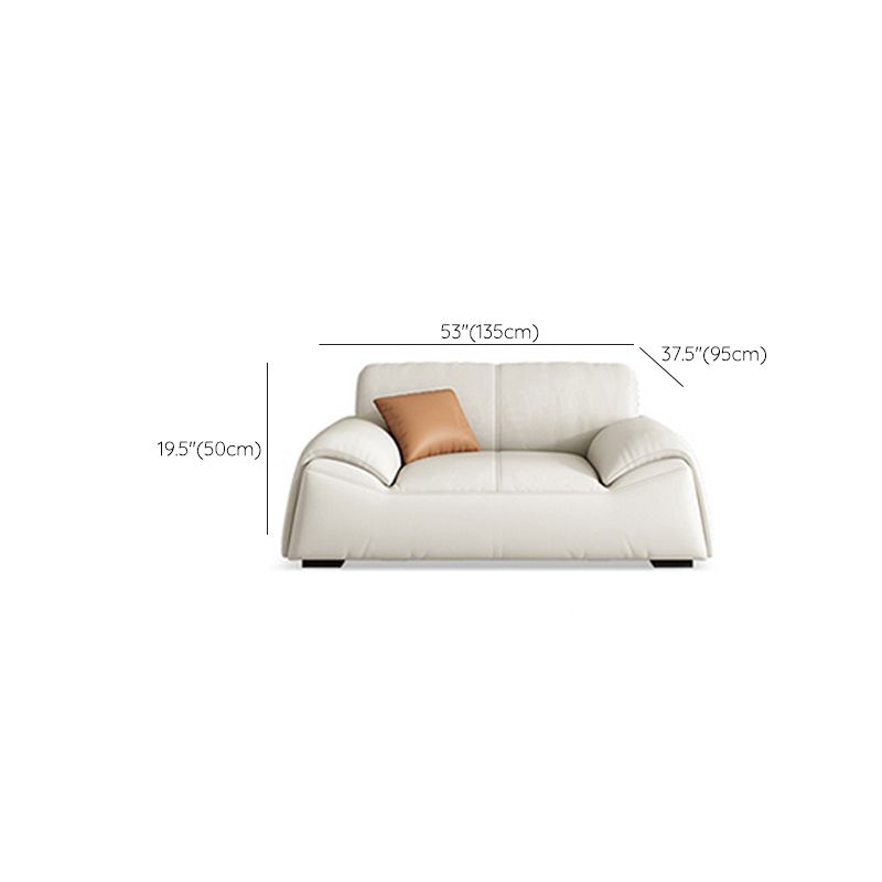 Glam Leather Sofa with Bolster Pillows Seating for Living Room Clearhalo 'furn' 'furn_sofas' 'Furniture' 'Living Room Furniture' 'Sofa' 'sofas' 1200x1200_d75b9a42-5f05-4fa3-9cba-ef9c32fd2b89