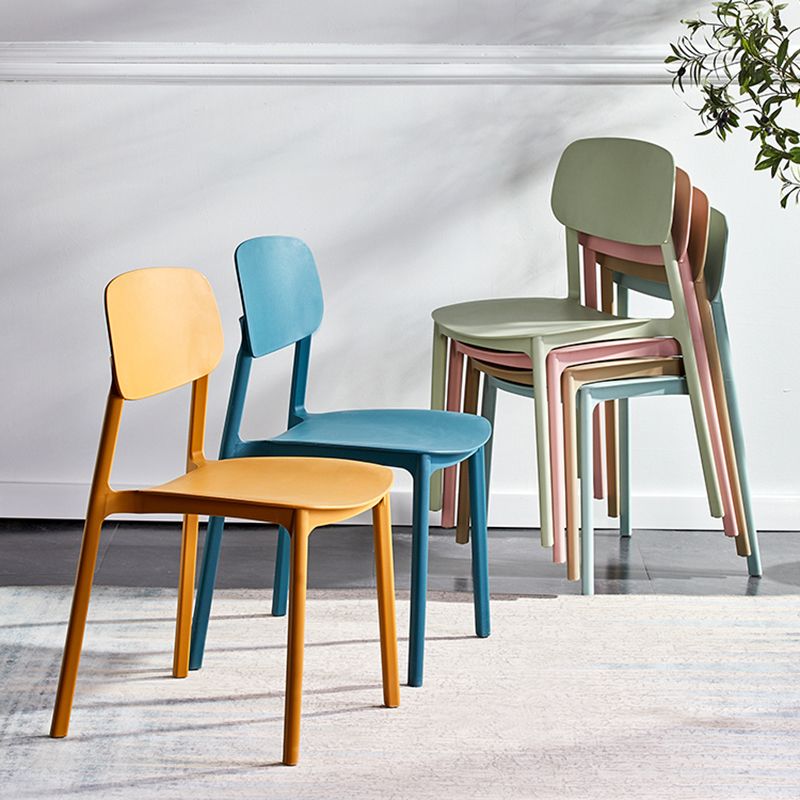 Scandinavian Conference Room Stacking Side Chair Matte Finish Plastic Dining Chair Clearhalo 'Dining Chairs' 'Dining Tables & Seating' 'dining_chair' 'furn' 'furn_dining_chair' 'Furniture' 'Kitchen & Dining Furniture' 1200x1200_d75f48a6-ed8a-4626-bd0f-2ff23747aa13