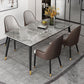 Gray Sintered Stone Dining Table Traditional Luxury Dining Table with 4 Legs Clearhalo 'Dining Tables & Seating' 'Dining Tables' 'dining_table' 'furn' 'furn_dining_table' 'Furniture' 'Kitchen & Dining Furniture' 1200x1200_d760a579-385d-48ab-bb97-64cdc977ea55