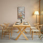 Ensemble de salle à manger moderne 1/2/5 pièces, table et chaises en bois massif
