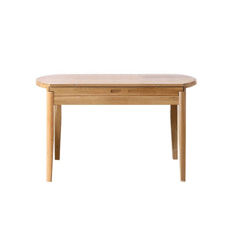 Round Dining Site Table Simple Style Solid Wood Furniture with Drop Leaf Clearhalo ' dining_table' 'Dining Tables & Seating' 'Dining Tables' 'furn' 'furn_dining_table' 'Furniture' 'furniture_dining_table' 'Kitchen & Dining Furniture' 'kitchen&dining_furn' 'kitchen' 'kitchen_dining_table' 1200x1200_d7636890-9112-44d1-a1ff-b7491e16f7eb
