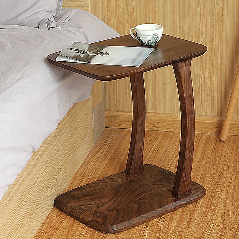 Scandinavian Rectangular Sofa Side Table C Shape Wood End Table Clearhalo 'Coffee & Accent Tables' 'End & Side Tables' 'end_side_tables' 'furn' 'furn_end_side_tables' 'Furniture' 'Living Room Furniture' 1200x1200_d7642dd6-a7a8-4a99-b5b0-febe59fef340