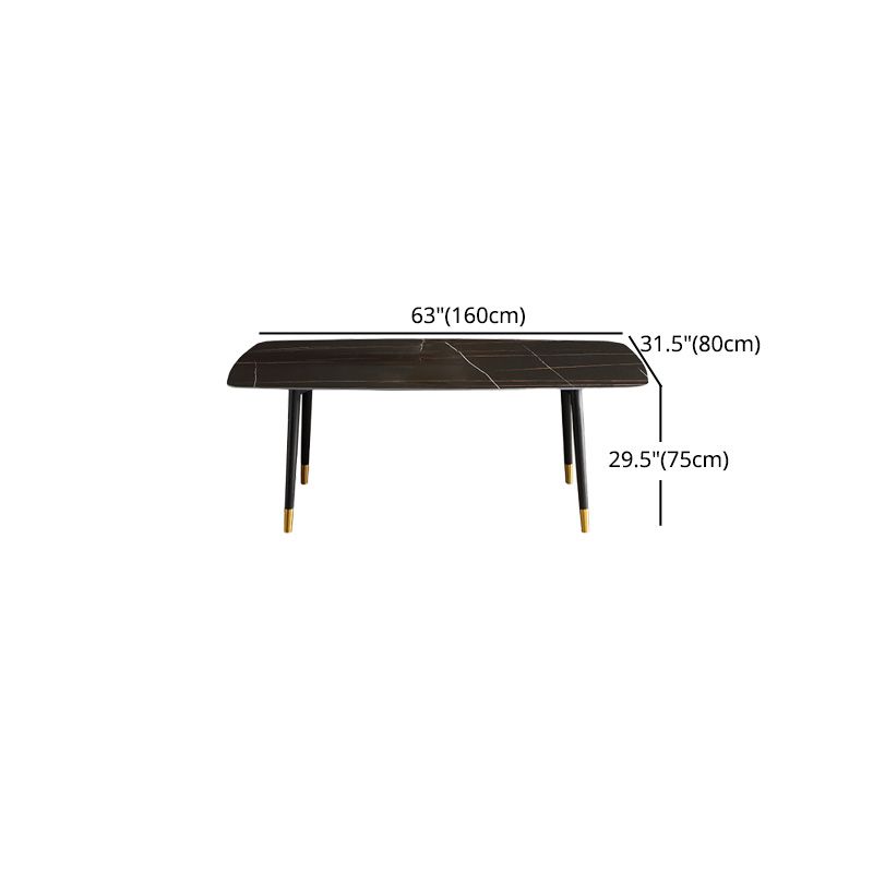 Modern 1/4/5/6/7 Pieces Dining Set Sintered Stone Dining Table with Leather Chairs Clearhalo 'Dining Room Sets' 'Dining Tables & Seating' 'dining_room_set' 'furn' 'furn_dining_room_set' 'Furniture' 'furniture_dining_room_set' 'Kitchen & Dining Furniture' 1200x1200_d764f943-7900-4b18-b00e-0c14d1cbffc9