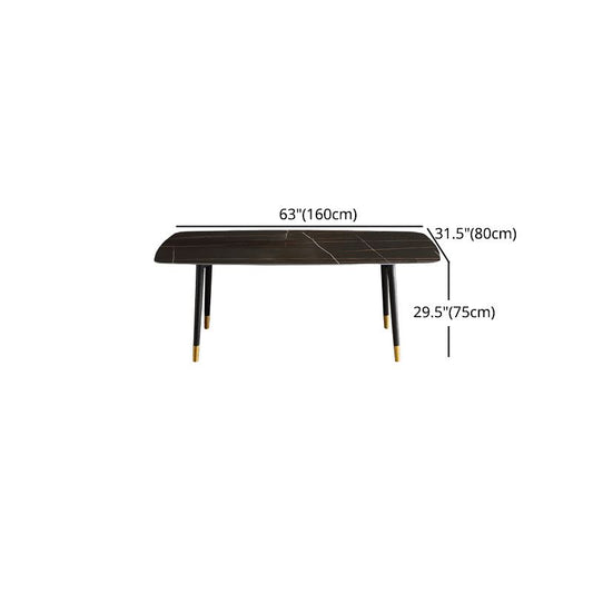 Modern 1/4/5/6/7 Pieces Dining Set Sintered Stone Dining Table with Leather Chairs Clearhalo 'Dining Room Sets' 'Dining Tables & Seating' 'dining_room_set' 'furn' 'furn_dining_room_set' 'Furniture' 'furniture_dining_room_set' 'Kitchen & Dining Furniture' 1200x1200_d764f943-7900-4b18-b00e-0c14d1cbffc9