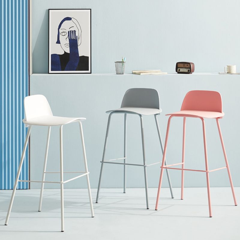 Modern Plastic Counter & Bar Stool Rectangle Footrest Indoor Bar Stool Clearhalo 'Bar Furniture' 'Bar Stools' 'bar_stools' 'furn' 'furn_bar_stools' 'furniture_bar_stools' 'Kitchen & Dining Furniture' 'kitchen&dining_furn' 'kitchen' 'kitchen_furn' Furniture' 1200x1200_d767543d-cb88-415e-af61-7d327ca4398f