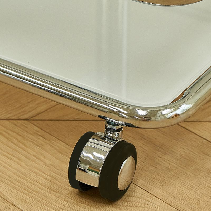 Contemporary Corner Table Double Tier Accent Side Table with Shelf Clearhalo 'Coffee & Accent Tables' 'End & Side Tables' 'end_side_tables' 'furn' 'furn_end_side_tables' 'Furniture' 'Living Room Furniture' 1200x1200_d76ab43f-d66d-4120-b95f-935bd068faba