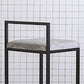 Indoor Modern Upholstered Counter Height Stool Footrest Low Back Bar Stool