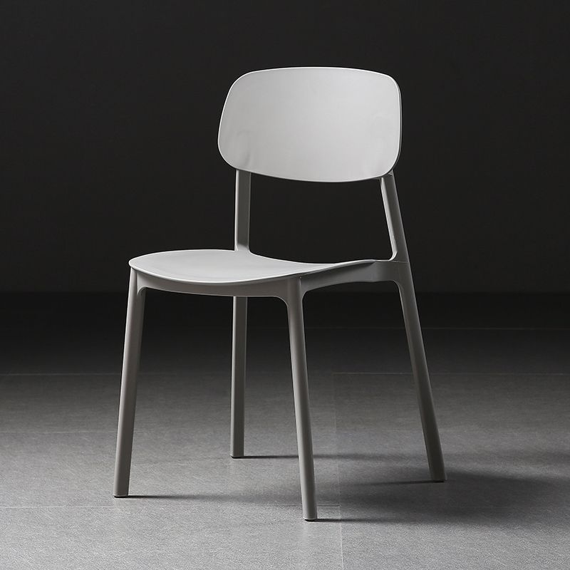 Plastic Armless Dining Chairs Scandinavian Open Back Dining Side Chair Clearhalo 'Dining Chairs' 'Dining Tables & Seating' 'dining_chair' 'furn' 'furn_dining_chair' 'Furniture' 'Kitchen & Dining Furniture' 1200x1200_d76c1cbb-cdef-46a2-acde-3d88a779a006