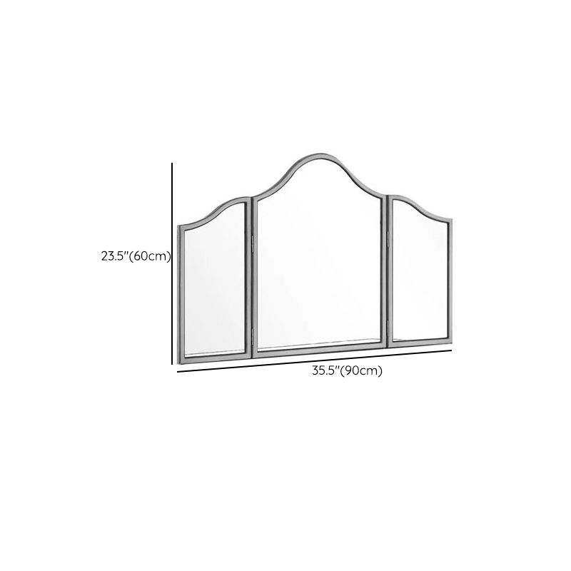 2 Drawers Mirrored Makeup Table and Stool Set Vanity for Women in Silver Clearhalo 'Bedroom Furniture' 'furn' 'furn_makeup_vanities' 'Furniture' 'Makeup Vanities' 'makeup_vanities' 1200x1200_d76cb34a-8983-4cd0-84eb-06341b2cbc03