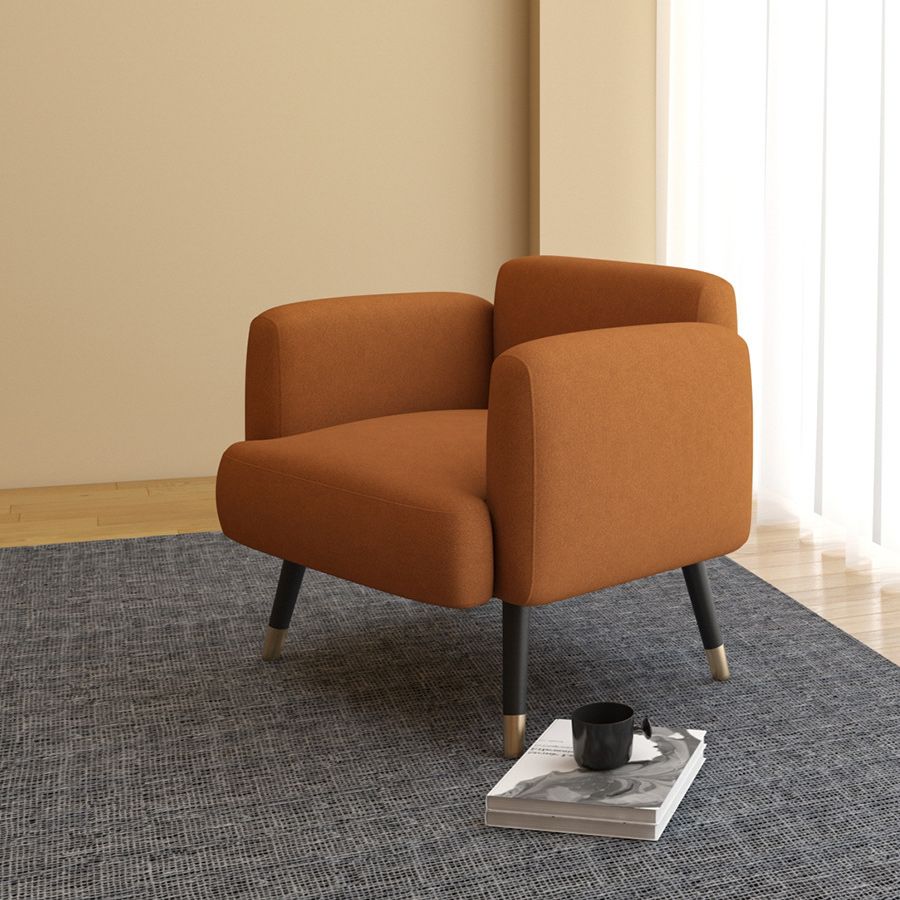 Canapé arrière serré contemporain avec bras carré pour le salon