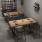 Industrial Pine Solid Wood Dining Table Brown Rectangle Table with Sled Base for Dinning Room Clearhalo ' dining_table' 'Dining Tables & Seating' 'Dining Tables' 'furn' 'furn_dining_table' 'Furniture' 'furniture_dining_table' 'Kitchen & Dining Furniture' 'kitchen&dining_furn' 'kitchen' 'kitchen_dining_table' 1200x1200_d76f92c5-a318-414b-84cb-313a3b41f5ee