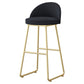 Nordic Glam Bar-stool Bucket Bar Stool for Home with Metal Legs