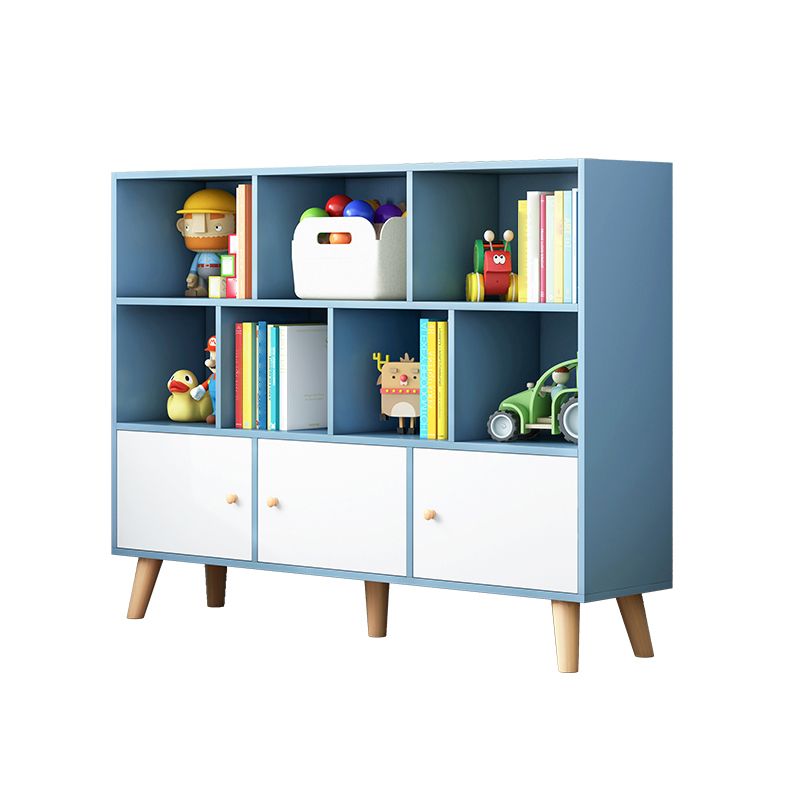 Scandinavian Manufactured Wood Bookcase Closed Back Bookcase with Doors Clearhalo 'Bookcases' 'furn' 'furn_bookcases' 'Furniture' 'Office Furniture' 1200x1200_d775bf5a-99be-423c-9e80-835b0fe65585