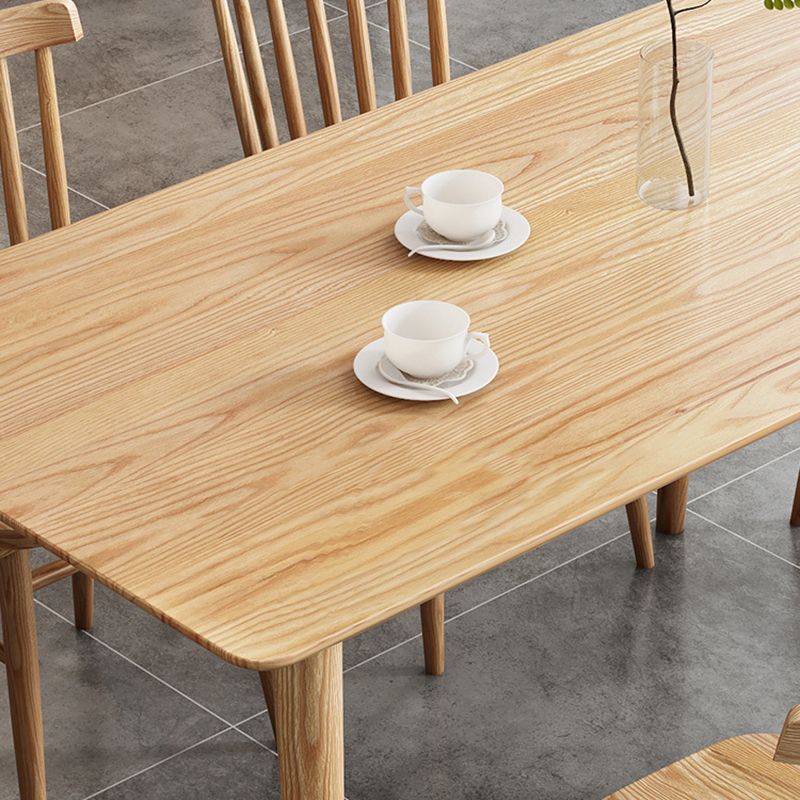 Glam Style Table Wooden Rectangle Table with 4 Legs for Home Use Clearhalo 'Dining Tables & Seating' 'Dining Tables' 'dining_table' 'furn' 'furn_dining_table' 'Furniture' 'Kitchen & Dining Furniture' 1200x1200_d7775eeb-7145-438b-bfb7-de86686cc325
