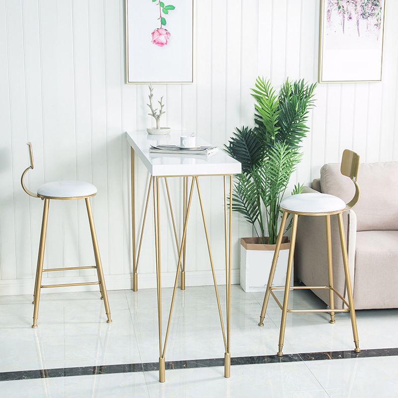 Glam Style 1/2/3 Pieces Bar Table Set Rectangle Bar Table with High Stools Clearhalo 'Bar Furniture' 'furn' 'furn_home_bar_bar_sets' 'Furniture' 'Home Bars & Bar Sets' 'home_bar_bar_sets' 'Kitchen & Dining Furniture' 1200x1200_d7781f0e-c228-4718-a488-0e97cf3ff3cc
