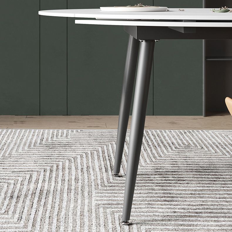 Modern Sintered Stone Dining Round Table Set 1/4/5/6/7 Pieces Dining Set