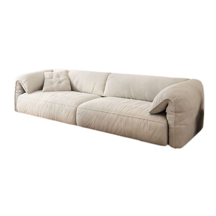Modernismus Kissen Top Arm Arm Sofa 41,34-in D Leder Down Fill Sofa