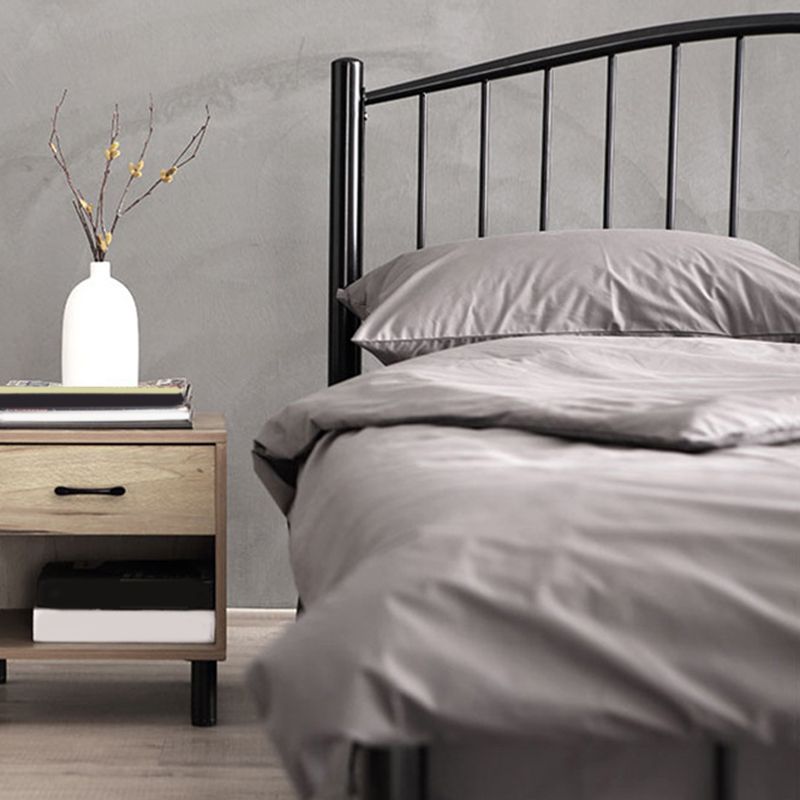 Industrial Metall Standard Bett Schwarzes Bettrahmen für Home