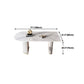 Sintered Stone Top Luxury White Table Table with Double Pedestal Base for Restaurant Clearhalo ' dining_table' 'Dining Tables & Seating' 'Dining Tables' 'furn' 'furn_dining_table' 'Furniture' 'furniture_dining_table' 'Kitchen & Dining Furniture' 'kitchen&dining_furn' 'kitchen' 'kitchen_dining_table' 1200x1200_d779a6e4-57a8-43ce-81c2-d832c5a08e12