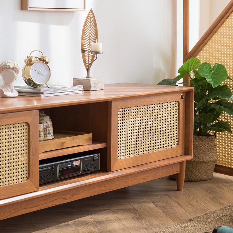 Traditional TV Media Stand Solid Wood 2 Doors TV Stand Console Clearhalo 'furn' 'furn_tv_stands_entertainment_centers' 'Furniture' 'Living Room Furniture' 'TV Stands & Entertainment Centers' 'TV Stands & Media Storage Furniture' 'tv_stands_entertainment_centers' 1200x1200_d77aa5bf-fd5e-4921-8916-8753598855d7