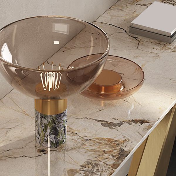 14 inch Wide Glam Console Table Stone Rectangle Accent Table for Hall